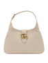 Medium Aphrodite Hobo, &pound;795, Handbags, Cream, Leather, Front view